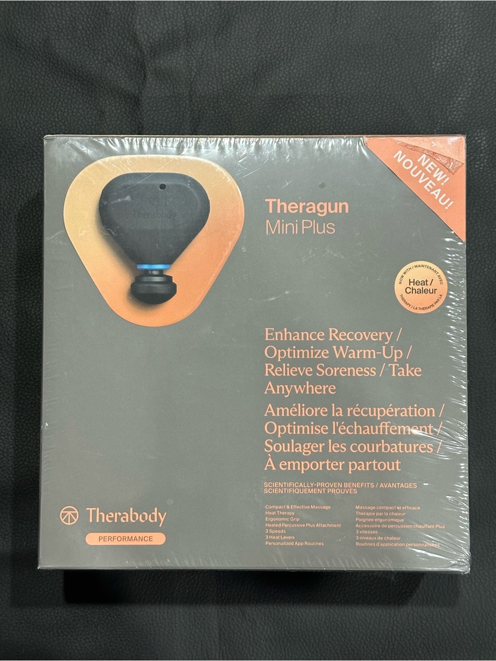 Therabody Theragun Mini Plus - Gold and Black Packaging